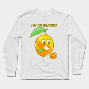 Funny lemon orange Long Sleeve T-Shirt